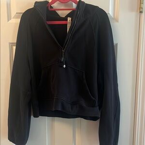 Lululemon Scuba Black Women's 1/2 zip Hoodie